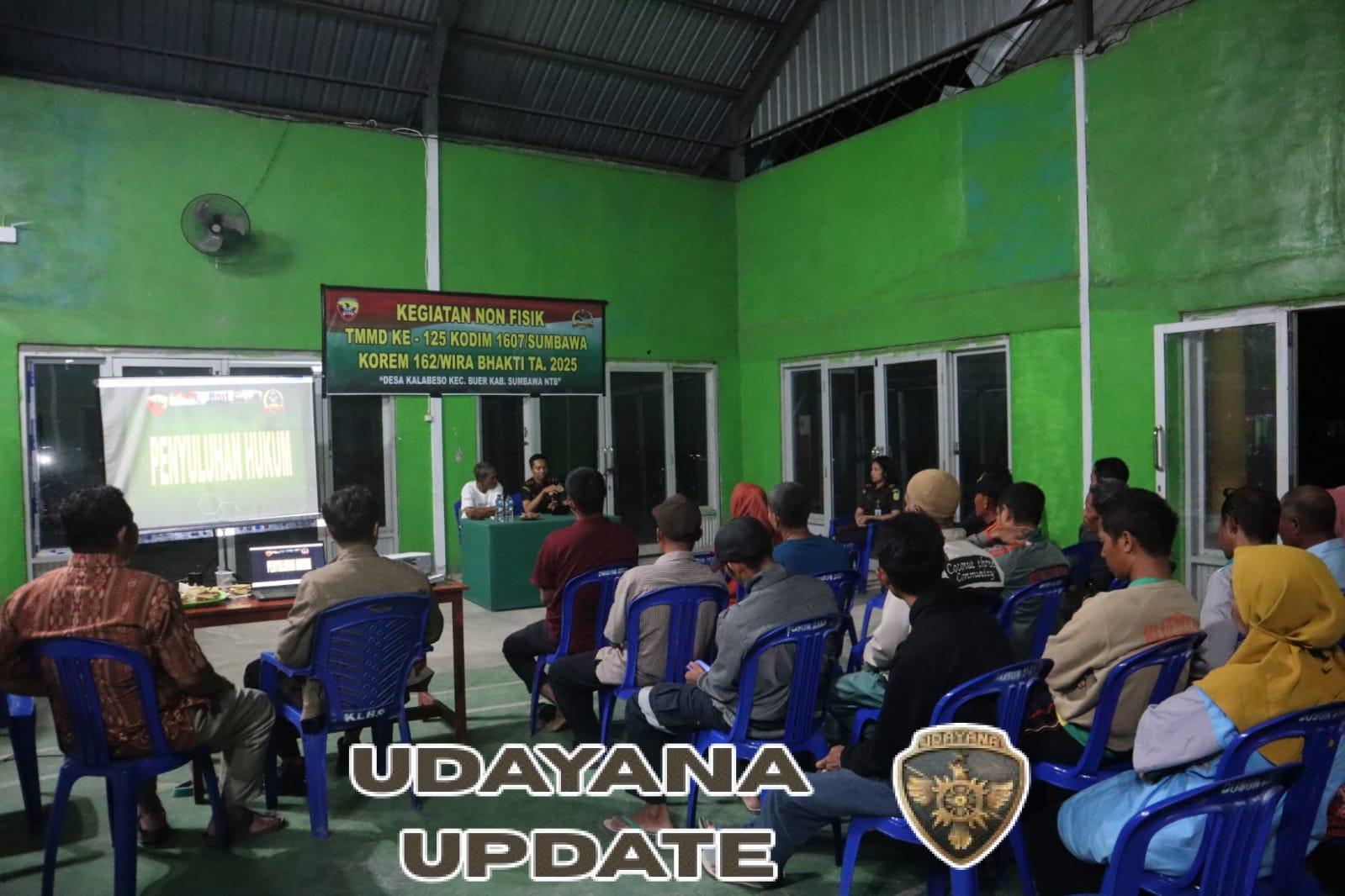 Satgas TMMD ke-125 Hadirkan Penyuluhan Hukum, Warga Kalabeso Antusias Menyimak