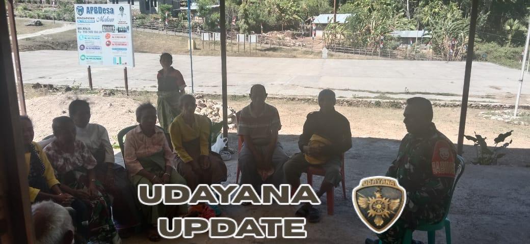 Tingkatkan Komsos, Sertu Yulius David Ajak Warga Aktif dalam Program Pemerintah