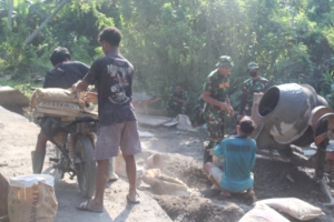 TMMD Kodim 1616/Gianyar Percepat Pembangunan Jalan dan Saluran Air untuk Petani
