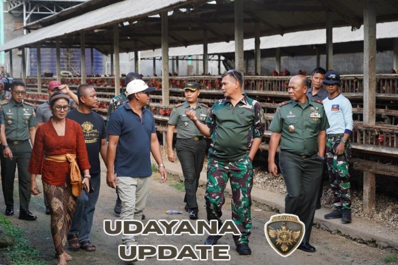 Pangkogapwilhan I Kunjungi Wilayah Kodam IX/Udayana, Terkesan Dengan Program Peternakan di Wilayah Bangli.