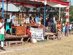 Koramil Lembor Dukung Kamtibmas Saat Final Sepak Bola di Manggarai Barat