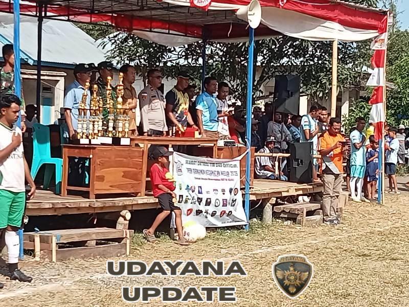 Koramil Lembor Dukung Kamtibmas Saat Final Sepak Bola di Manggarai Barat