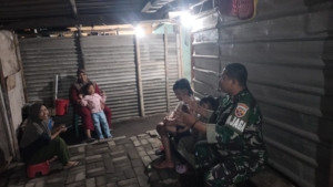 Piket Koramil 1628-02/Sekongkang Laksanakan Patroli Malam Jaga Kondusifitas Wilayah