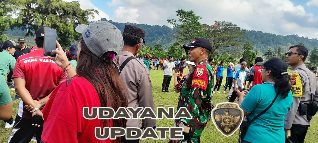 Babinsa 1623-04/Sidemen bersama Bhabinkamtibmas amankan kegiatan lomba serangkaian HUT kemerdekaan RI ke-80.v