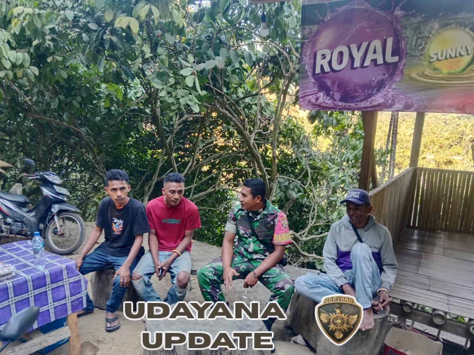 Babinsa Kodim 1602/Ende Berikan Edukasi dan Pengawasan di Desa Wolomage