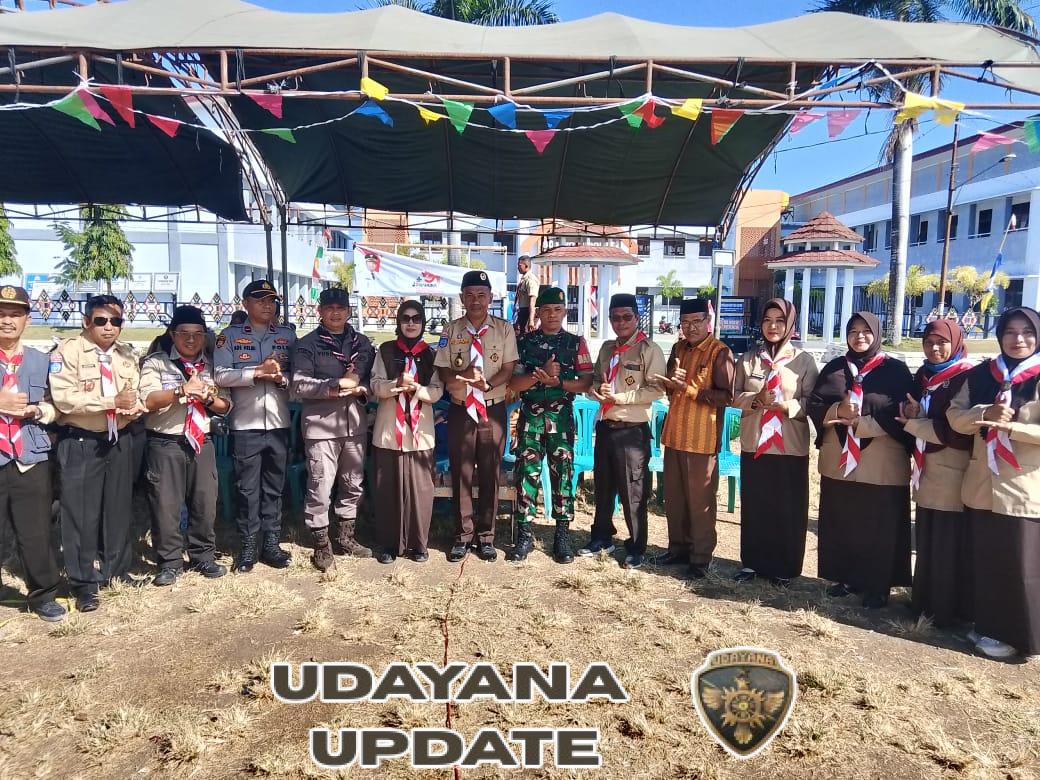 Babinsa Karijawa Hadiri Penutupan Kemah Akbar HUT Pramuka ke-64