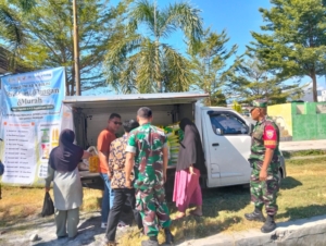 Kodim 1607/Sumbawa dan Bulog Hadirkan Pangan Murah untuk Warga Utan