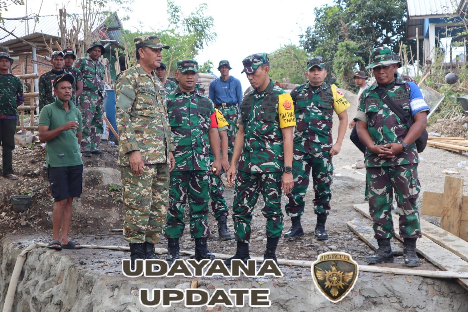 Dansatgas TMMD ke-125 Dampingi Asops KASAD dan Bupati Sumbawa Tinjau Progres Pembangunan di Desa Kalabeso