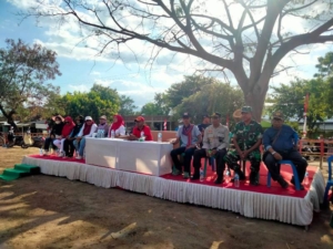 Pengamanan Ketat Pos Ramil dan Polsek Lancarkan Lomba Gerak Jalan Ambalawi