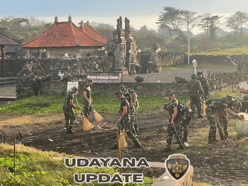 Dandim 1616/Gianyar: Karya Bakti di Pantai Lembeng Wujud Nyata Cinta Tanah Air