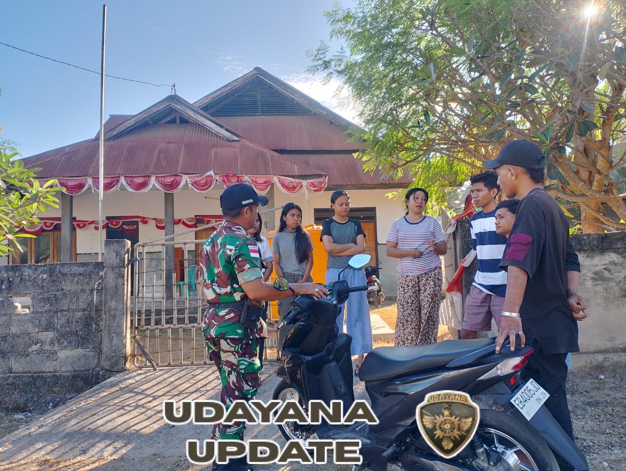 Babinsa Sedeoen Himbau Penginapan WNA Libatkan Pekerja Lokal