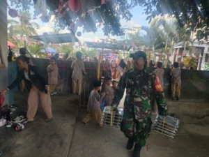 Babinsa Murbaya Pastikan Penyaluran MBG Sesuai Standar Gizi