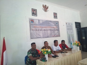 Babinsa Koramil 03/Pahunga Lodu Hadiri Minilokakarya Lintas Sektor  Di kecamatan