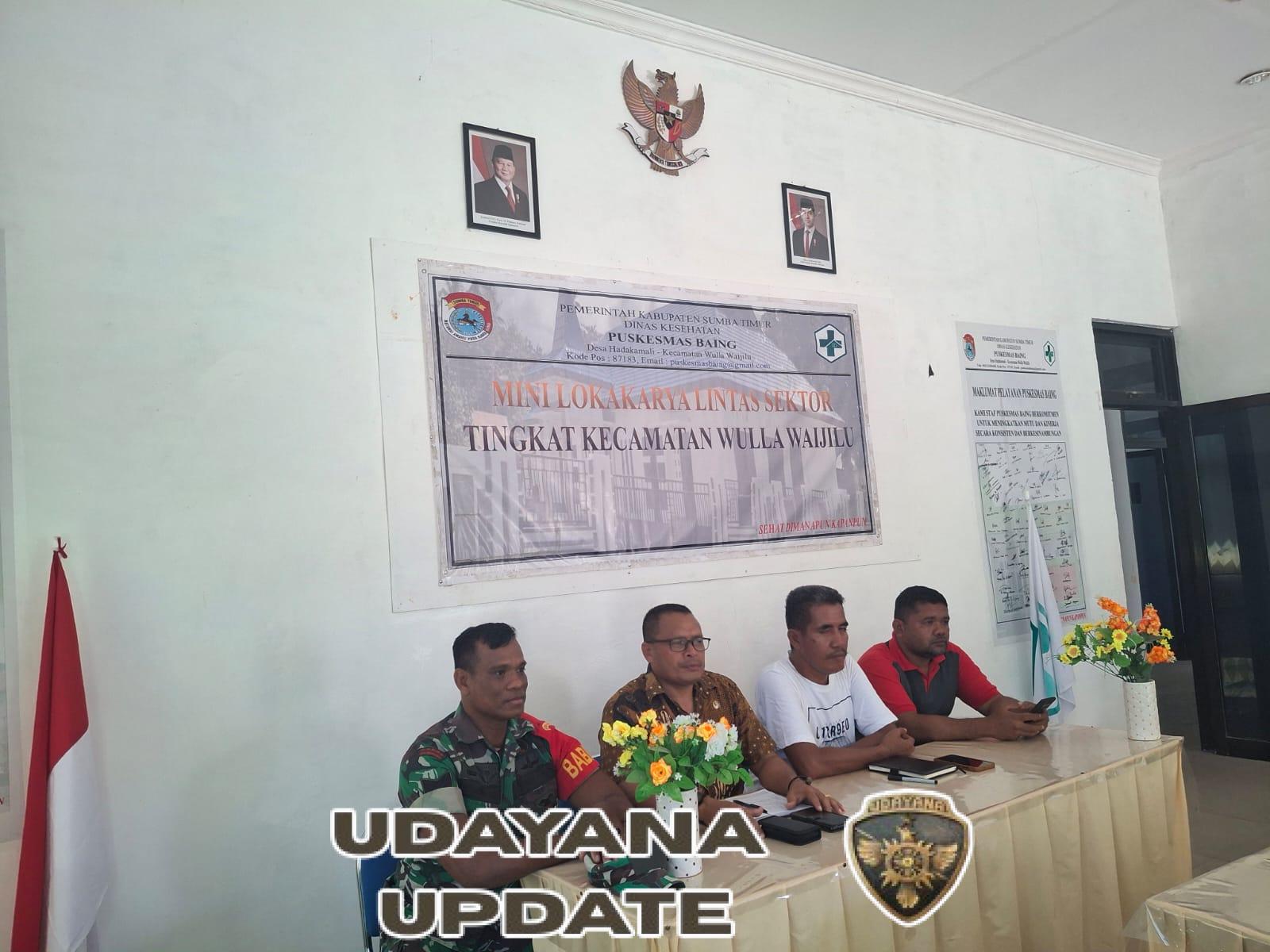 Babinsa Koramil 03/Pahunga Lodu Hadiri Minilokakarya Lintas Sektor  Di kecamatan