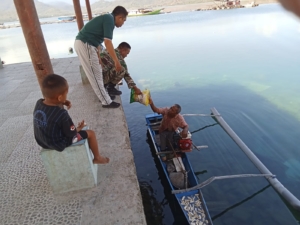 Koramil 1607-04/Alas Bersinergi dengan Bulog Gelar Gerakan Pangan Murah