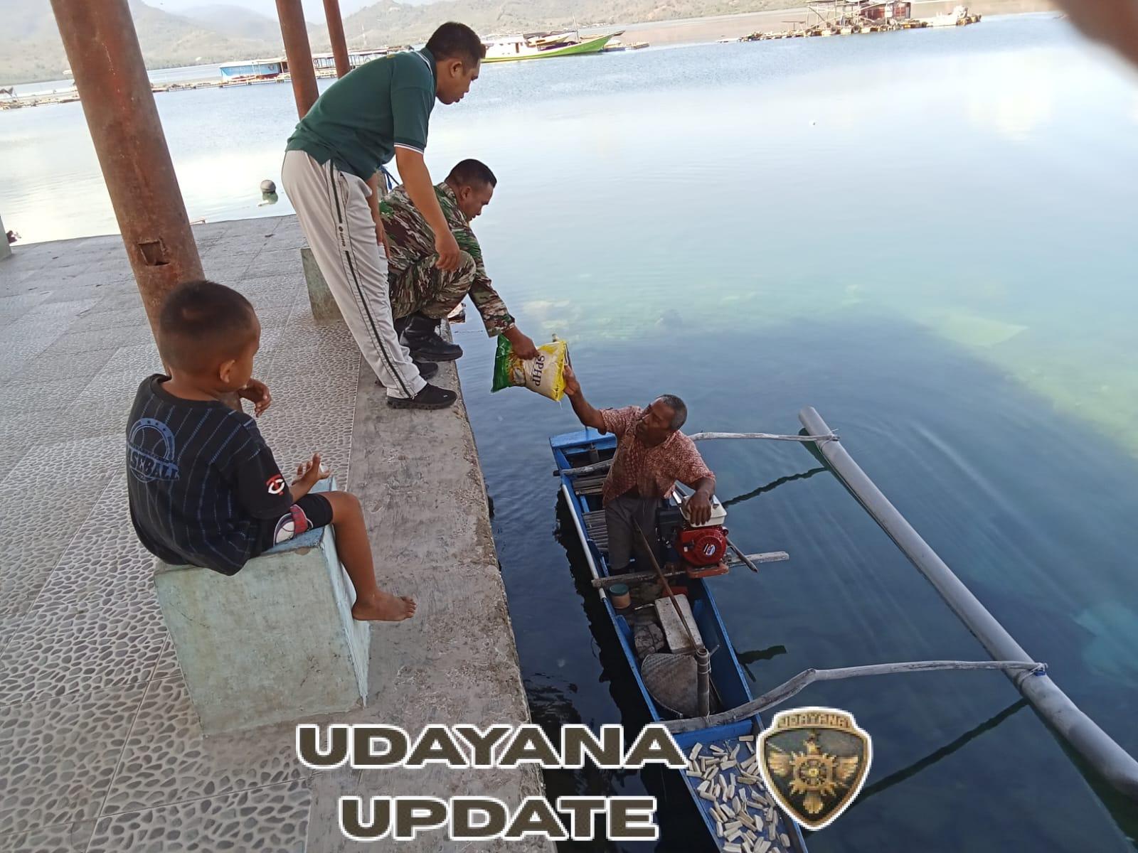 Koramil 1607-04/Alas Bersinergi dengan Bulog Gelar Gerakan Pangan Murah