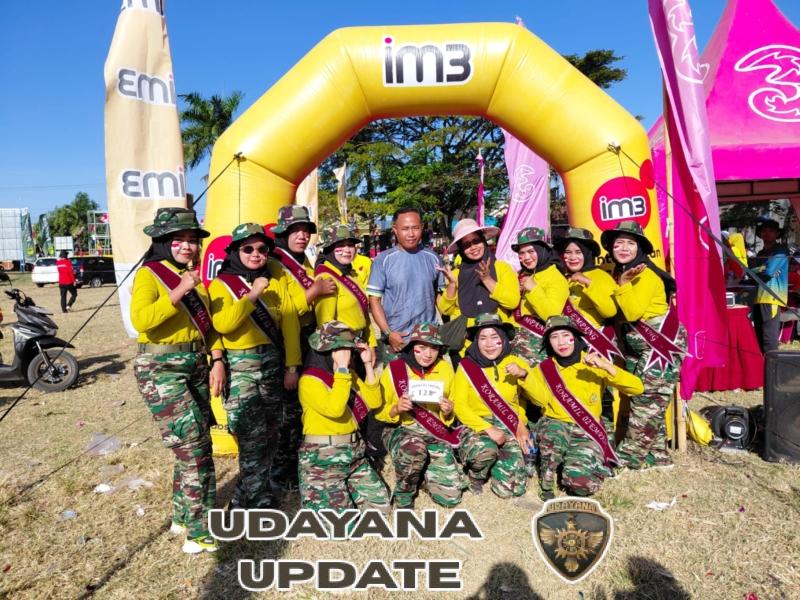 Persit Koramil 1607-02/Empang Meriahkan Gerak Jalan Tepat Waktu HUT RI ke-80