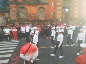 Kasdim Klungkung Hadiri Lomba  Gerak Jalan 5K