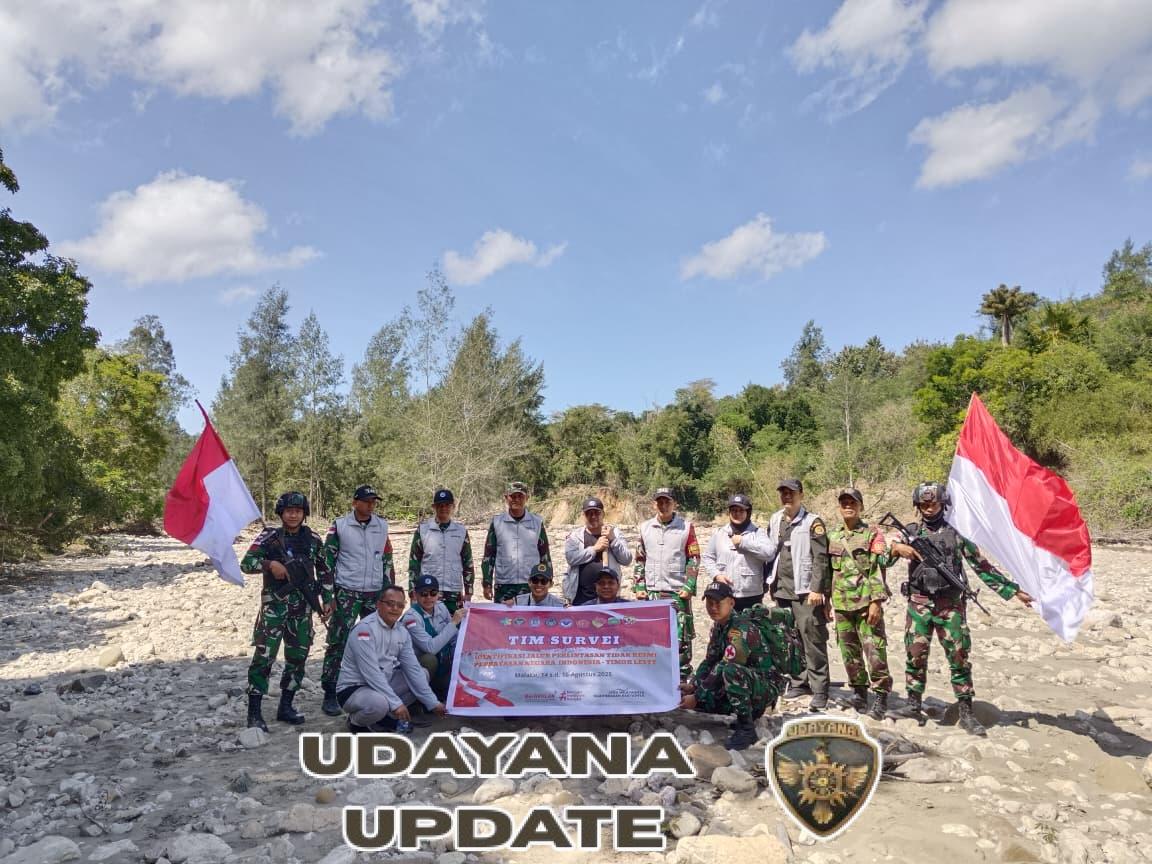 Topdam IX/Udayana dan BNPP RI Laksanakan Survei Jalur Tidak Resmi Perbatasan RI–Timor Leste