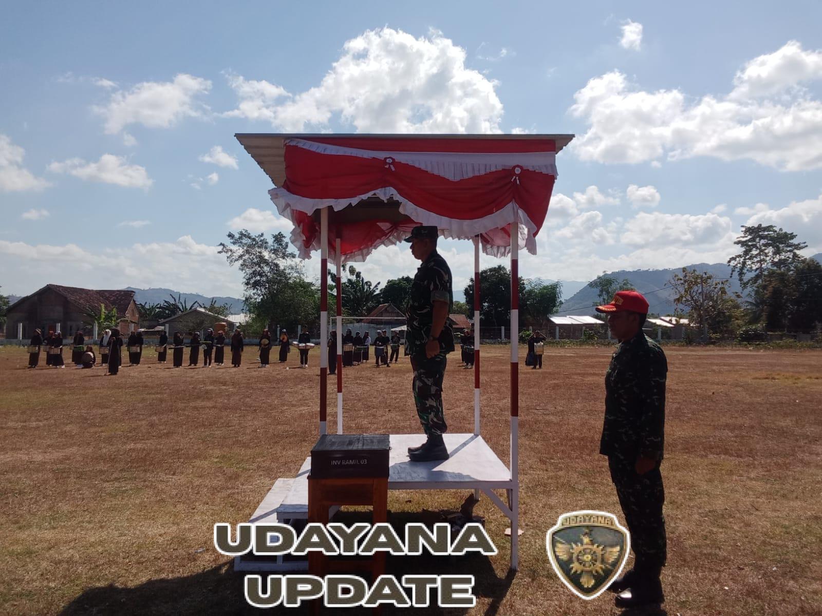 Danramil  Koramil 1614-03  Hu’u Motivasi Paskibra dalam Gladi Bersih HUT RI ke-80