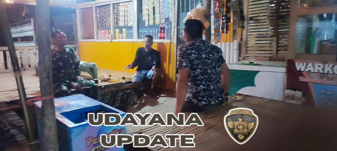 Koramil 1628-03/Seteluk Gelar Patroli dan Kongkow Bersama Warga