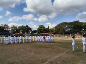 Koramil 1608-03/Sape Latih Paskibra Jelang HUT RI ke-80 Tingkat Kecamatan Sape