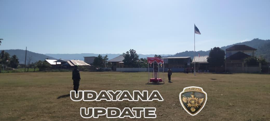 Babinsa Tepas Monitor Gladi Upacara HUT RI ke-80 di Brang Rea