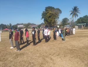 Dari Langkah Tegap hingga Formasi, Babinsa Koramil 1612-03/Reok Ajarkan Nilai Patriotisme