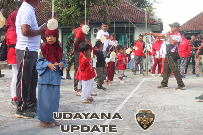 Semarak Kemerdekaan RI, Kodim Loteng Gelar Lomba Unik Istri Menyamar Muka Suami