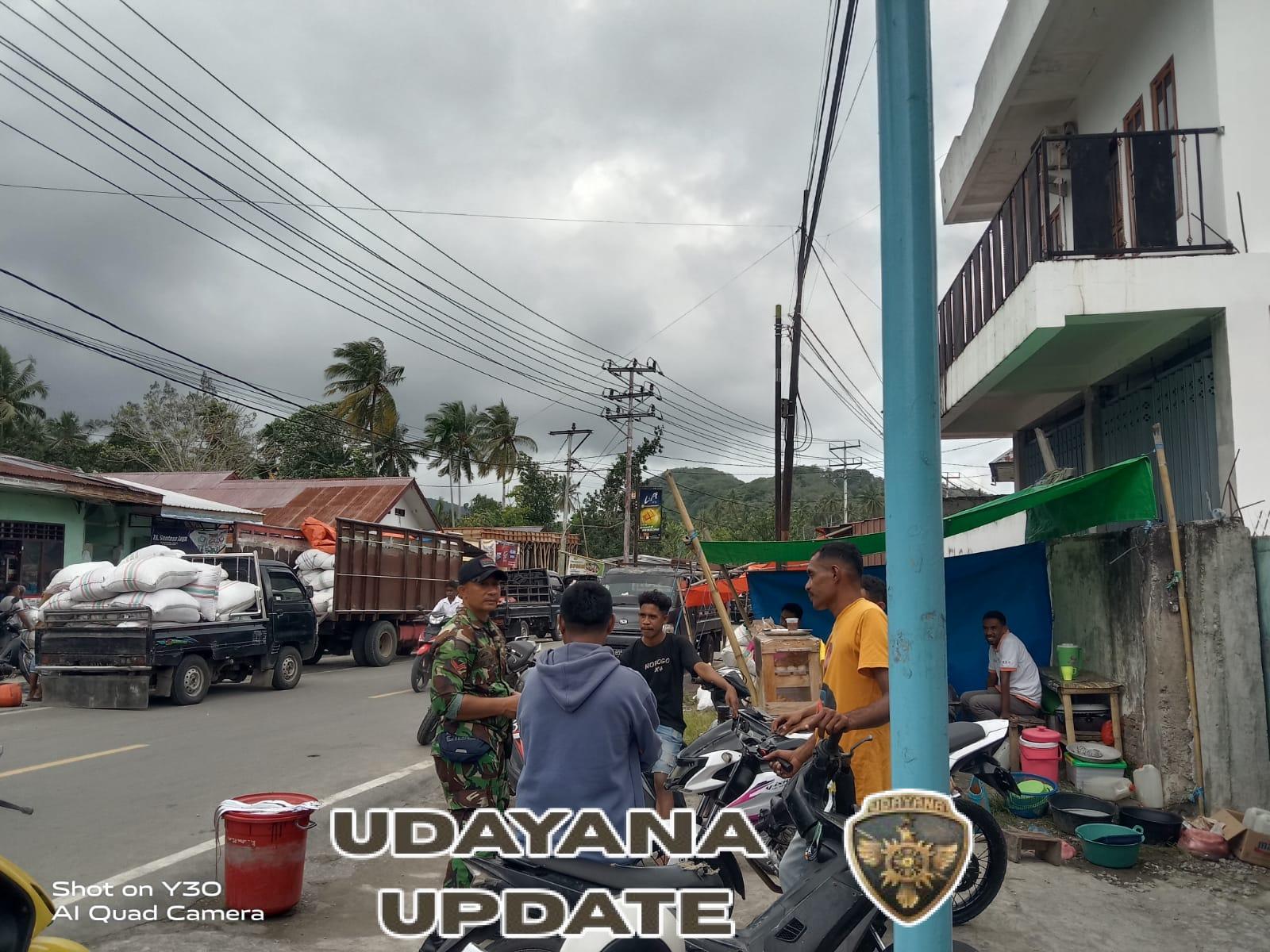 Tingkatkan Keamanan Lingkungan, Babinsa Ende Sambangi Warga Dusun Bhoakora