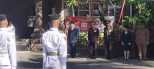 Danramil 1616-04/Blahbatuh Kapten Inf I Wayan Sudana Hadiri Pengukuhan Paskibraka HUT RI ke-80