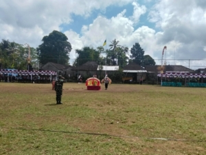 Koramil 1616-03/Tampaksiring Pimpin Langsung Gladi Upacara HUT RI ke-80 di Lapangan Umum Tampaksiring