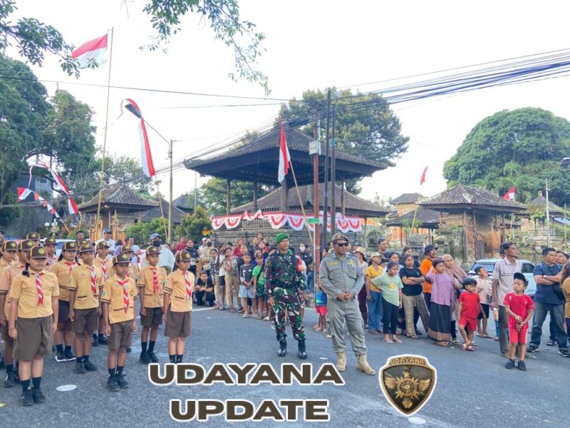 Danramil 1616-07/Payangan Kapten Inf I Wayan Sudarmika Pimpin Sinergi Pengamanan Pengukuhan Paskibraka dan Tabur Bunga