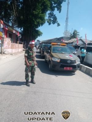 Babinsa Koramil 1627-01/Baa Amankan Pawai Karnaval HUT ke-80 RI di Rote Ndao