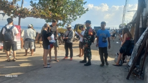 Aparat Gabungan Di Nusa Penida Gelar Monitoring Pelabuhan