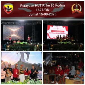 Dandim 1627/Rote Ndao dan Ketua Persit Pimpin Meriahnya Lomba Kreativitas HUT RI ke-80