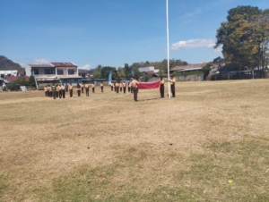 Persiapan Matang, Koramil Reok Gelar Geladi Bersih Upacara 17 Agustus