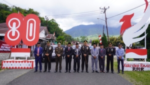 Kodim 1612/Manggarai Ikuti Upacara Ziarah dan Tabur Bunga Peringatan HUT ke-80 RI