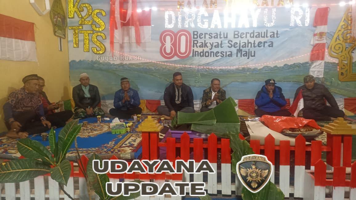 Dandim 1621/TTS Hadiri Malam Tirakatan/Renungan Suci Dalam Rangka Memperingati HUT RI Ke 80