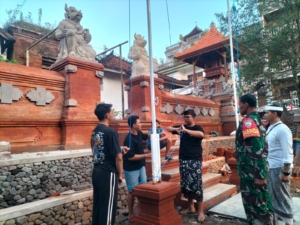 Gelar Geladi Upacara, Babinsa Jajaran Kodim Klungkung SiapSukseskan HUT RI Ke 80
