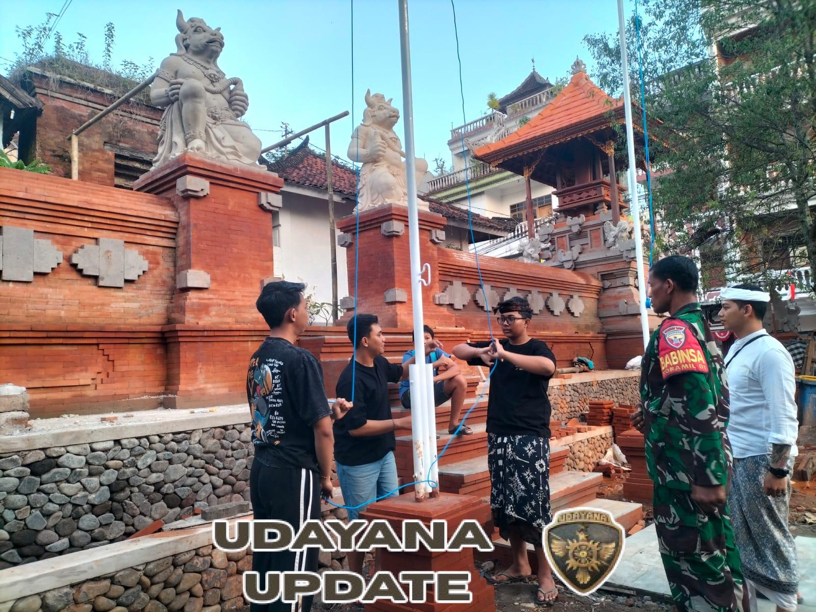 Gelar Geladi Upacara, Babinsa Jajaran Kodim Klungkung SiapSukseskan HUT RI Ke 80