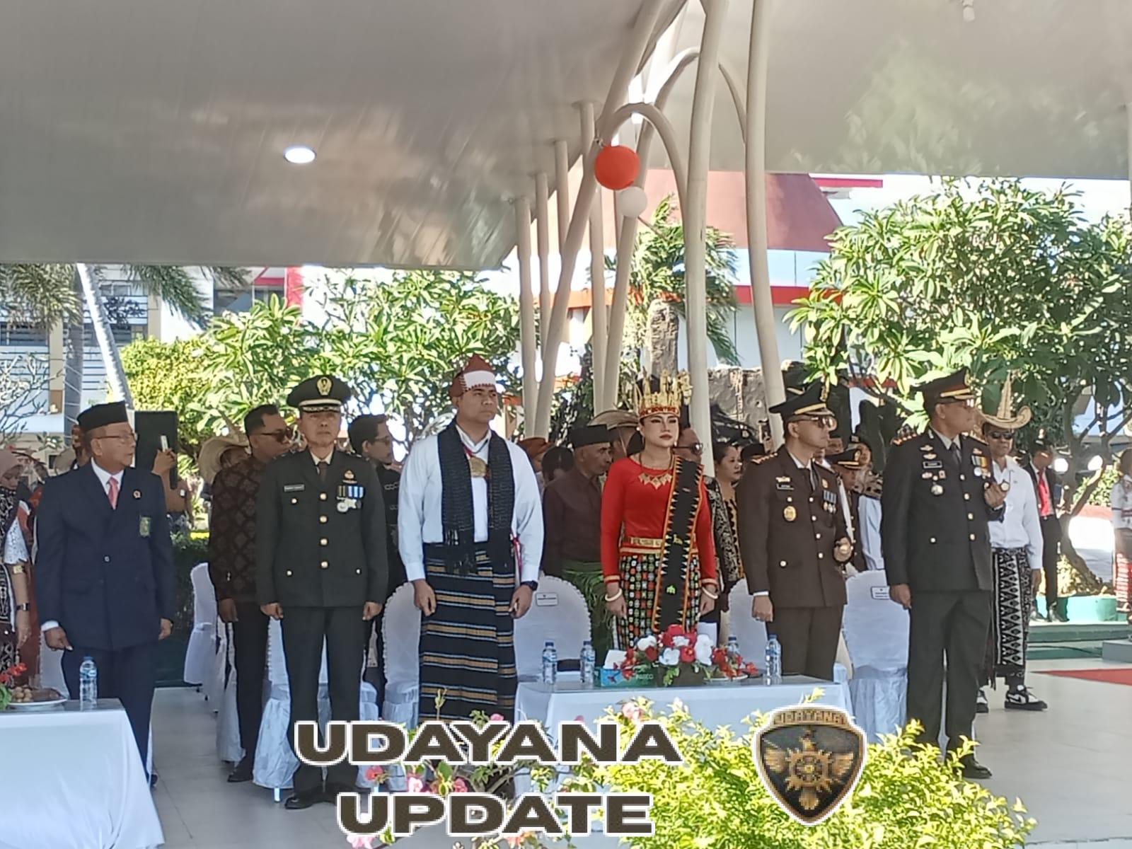 Pasi Intel Kodim Kupang Hadiri Upacara Proklamasi Ke-80