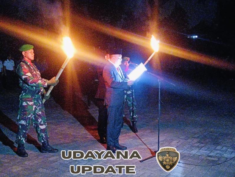 Kodim 1616/Gianyar Gelar Apel Kehormatan dan Renungan Suci di TMP Kreta Kirtya Mandala