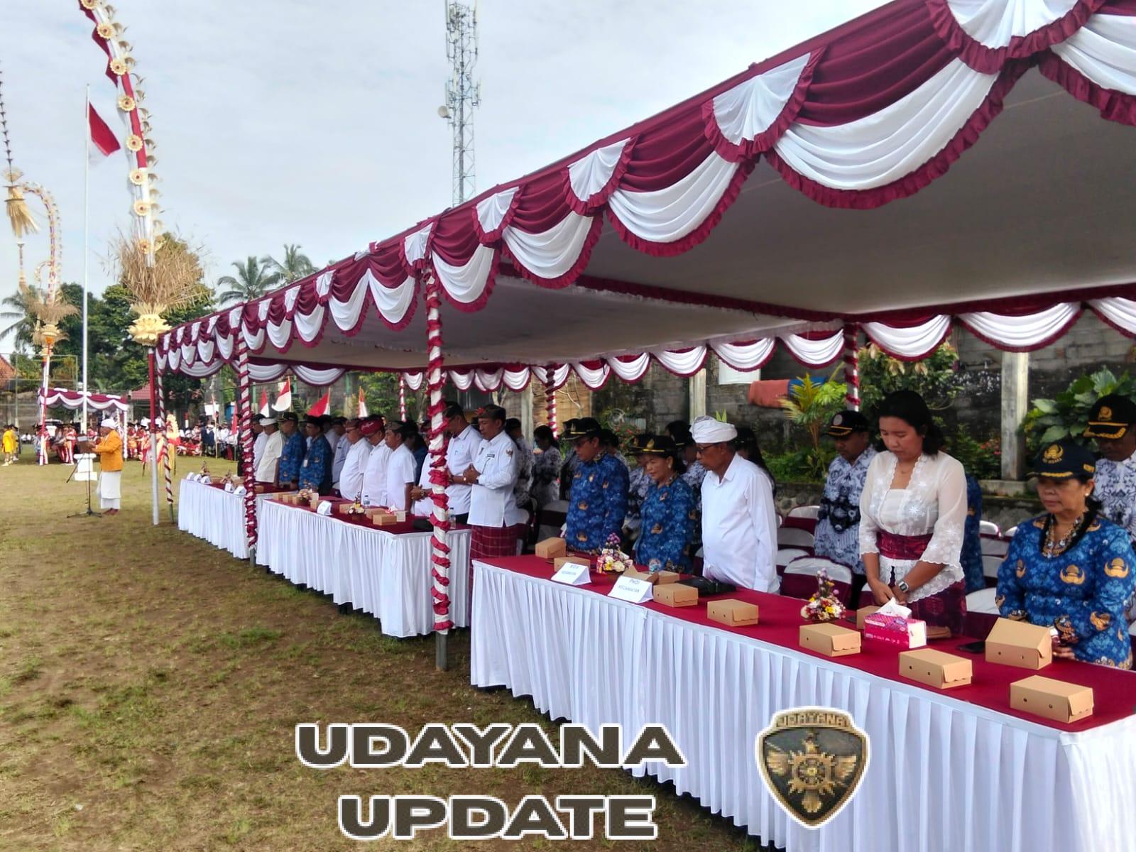 Koramil 1616/03 Tampaksiring Hadiri Upacara Detik-Detik Proklamasi HUT ke-80 RI di Kecamatan Tampaksiring