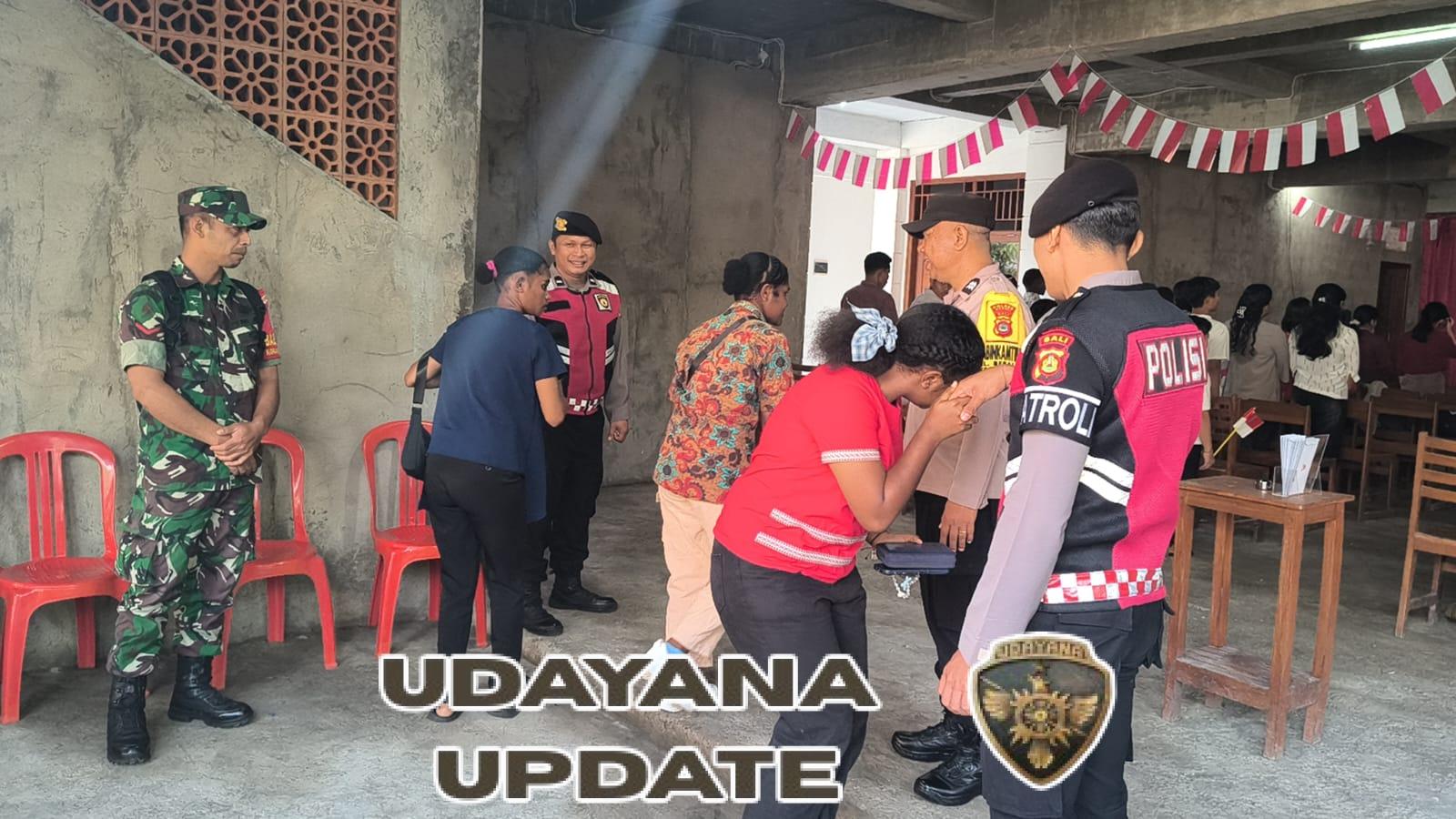 Wujud Pengabdian TNI, Babinsa Hadir Berikan Rasa Aman Jemaat Gereja Marga Rahayu