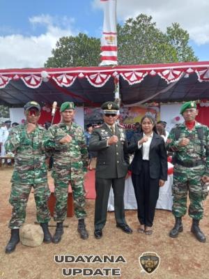 Sinergitas TNI dan Forkopimcam: Danramil 1621-01/Kota Soe Hadiri Upacara HUT RI ke-80 di Kec. Kuatnana.