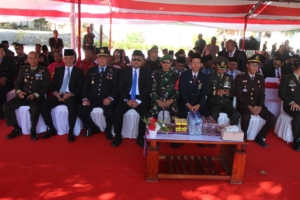 Satgas Yonif 741/GN Ikuti Upacara Memperingati Hari Ulang Tahun Republik Indonesia Ke-80 di Daerah Perbatasan