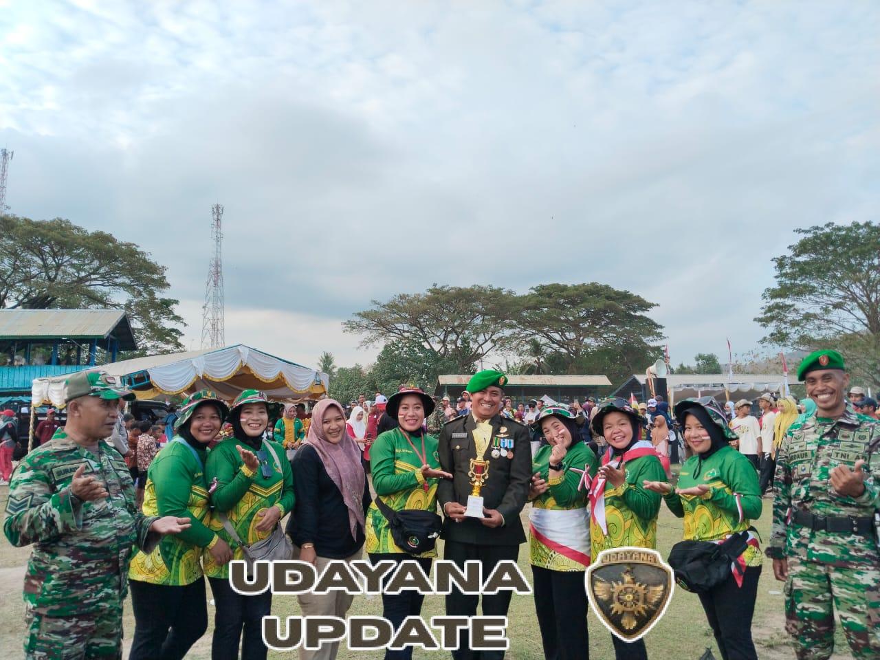 Persit Koramil 1614-02 Kempo Juara I Gerak Jalan HUT RI