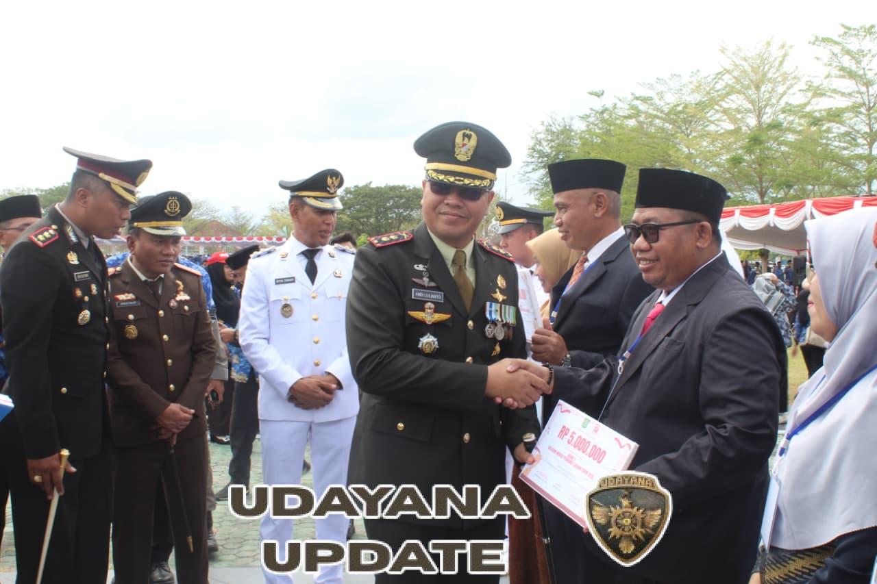 Dandim 1608/Bima Hadiri Upacara Hari Kemerdekaan RI ke-80 di Kabupaten Bima