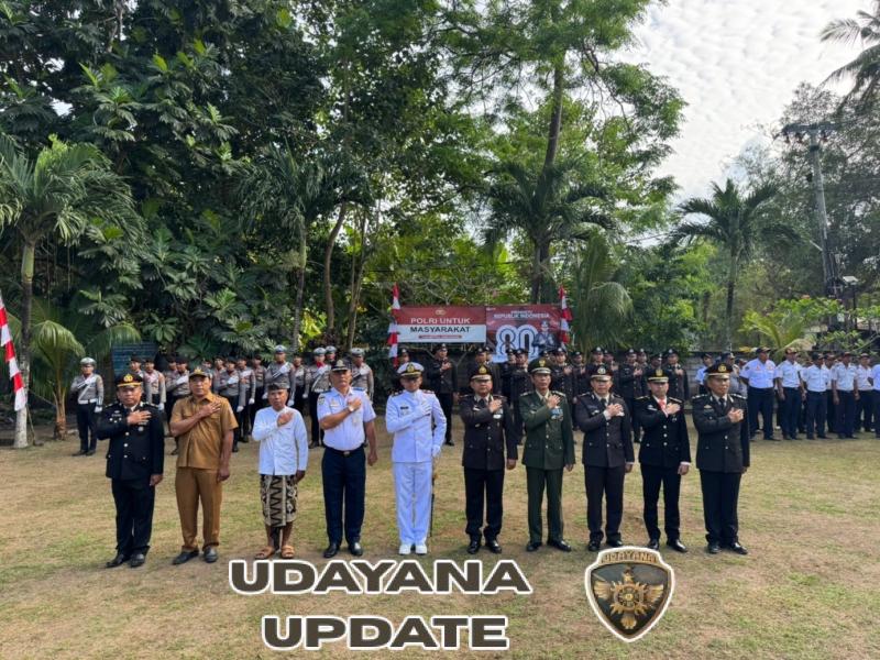 Hadiri Upacara HUT Ke 80 RI, Wadanramil Nusa Penida Ungkap Wujud Kebanggaan Dan Kecintaan Kepada NKRI